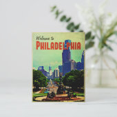 Philadelphia Cityscape Briefkaart (Staand voorkant)