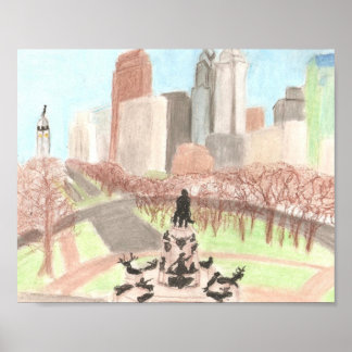 Philadelphia CItyscape Poster/Print Poster