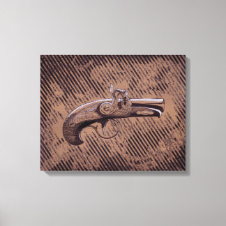 Philadelphia Derringer pistool Canvas Afdruk