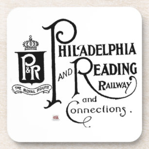 Philadelphia en Reading Railroad Logo Bier Onderzetter