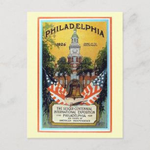 Philadelphia Exposition 1926 Vintage Briefkaart