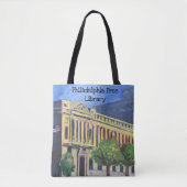 Philadelphia Free Library canvas tas van groot afb (Voorkant)