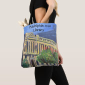 Philadelphia Free Library canvas tas van groot afb (Dichtbij)