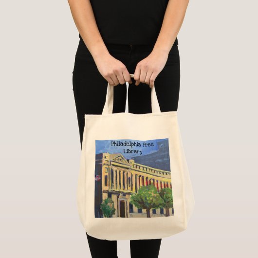 Philadelphia Free Library "Grow" Canvas tas (Voorkant (product))