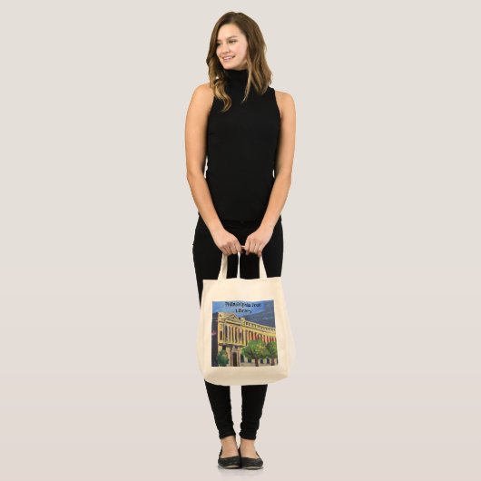 Philadelphia Free Library "Grow" Canvas tas (Voorkant (model))