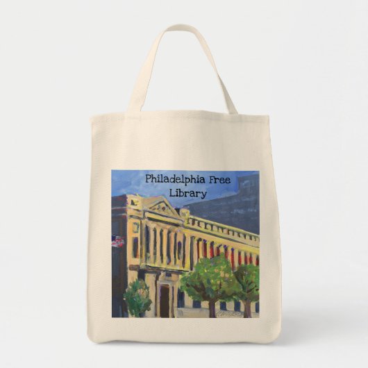 Philadelphia Free Library "Grow" Canvas tas (Voorkant)