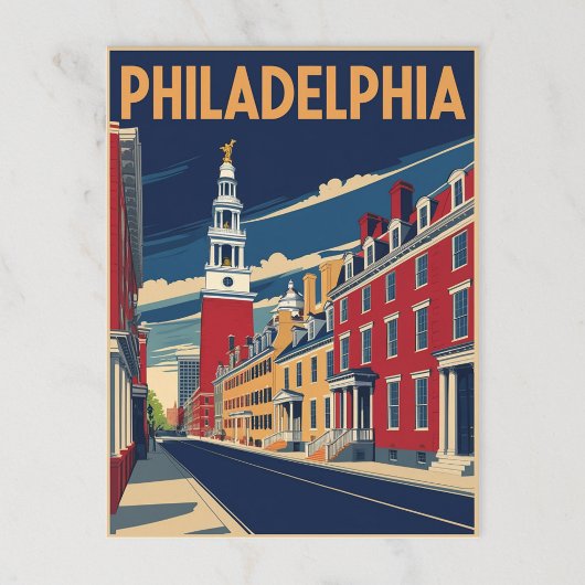 Philadelphia Independence Hall Briefkaart