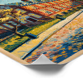 Philadelphia Independence Hall Van Gogh Schilderij Poster (Hoek)