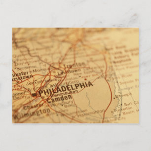 Philadelphia, kaart PA