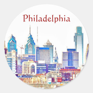 Philadelphia Kleurenschets Sticker