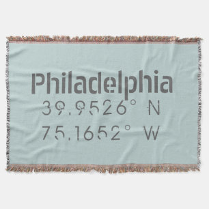 Philadelphia Lengtegraad Breedtegraad Deken
