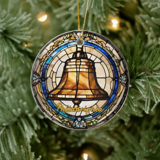 Philadelphia Liberty Bell Keramisch Ornament (Boom)