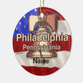 Philadelphia Liberty Bell Keramisch Ornament (Links)