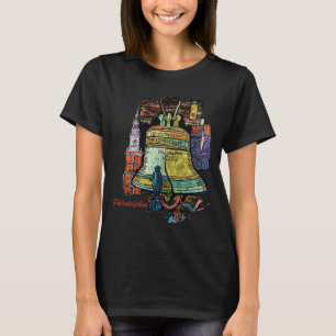Philadelphia Liberty Bell Stad Reizen T-shirt