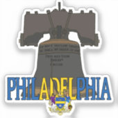 Philadelphia Liberty Bell Sticker (Voorkant)