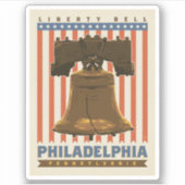Philadelphia | Liberty Bell Sticker (Voorkant)