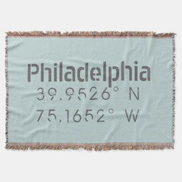 Philadelphia Longitude Latitude Deken