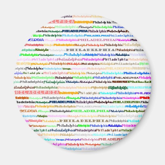 Philadelphia Magnet Magneet (Voorkant)