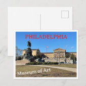 Philadelphia Museum of Art-ansichtkaart Briefkaart (Voorkant / Achterkant)