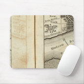 Philadelphia naar New York Road Map Muismat (Met muis)