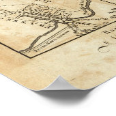 Philadelphia naar New York Road Map Poster (Hoek)