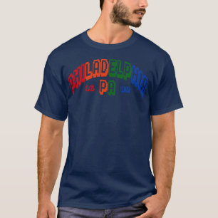 Philadelphia Old School 8 bit Spectrum Kleurenklas T-shirt