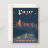 Philadelphia, PA Briefkaart (Voorkant / Achterkant)