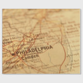 Philadelphia, PA  kaartenomslag Cadeaupapier (Vlak)