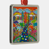 Philadelphia, PA-kerstversiering Metalen Ornament (Rechts)