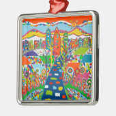 Philadelphia, PA-kerstversiering Metalen Ornament (Links)