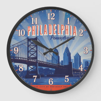 Philadelphia Pennsylvania Bridge Philly Skyline Grote Klok
