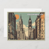 Philadelphia, Pennsylvania Briefkaart (Voorkant / Achterkant)