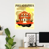 Philadelphia Pennsylvania Carpenters Hall Poster (Thuiskantoor)