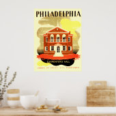 Philadelphia Pennsylvania Carpenters Hall Poster (Keuken)