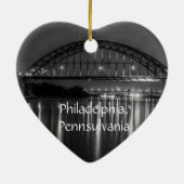 Philadelphia, Pennsylvania City Photo Keepomwille Keramisch Ornament (Achterkant)