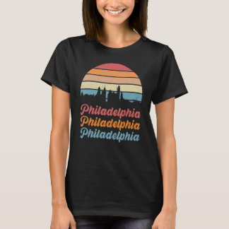 Philadelphia Pennsylvania City Street Map T-shirt