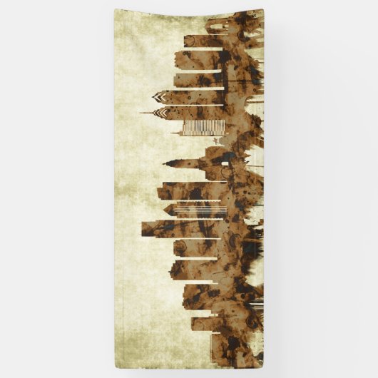 Philadelphia Pennsylvania Cityscape Spandoek (Verticaal)