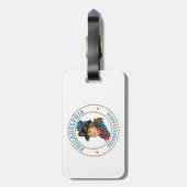 Philadelphia Pennsylvania Colonial Bagagelabel (Achterkant verticaal)