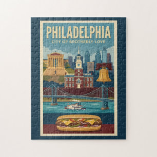 Philadelphia Pennsylvania Cultuur Illustratie Kuns Legpuzzel