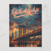 Philadelphia, Pennsylvania: Een Vintage Briefkaart (Voorkant)