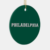 Philadelphia Pennsylvania Keramisch Ornament (Rechts)
