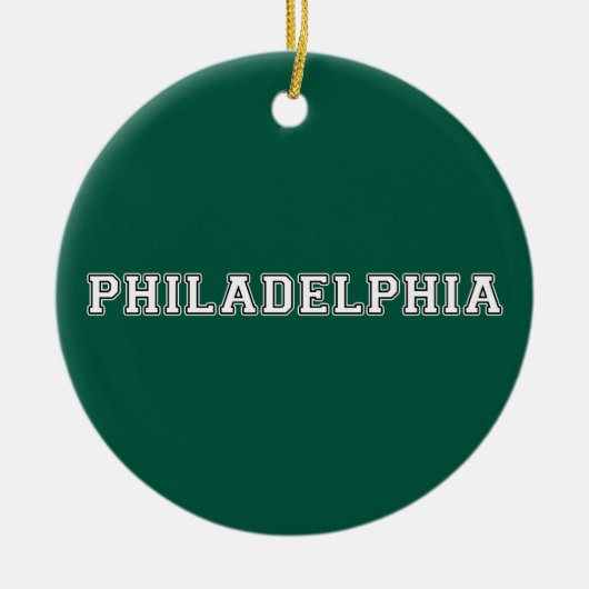 Philadelphia Pennsylvania Keramisch Ornament (Voorkant)