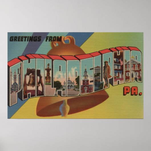 Philadelphia, Pennsylvania (Liberty Bell) Poster (Voorkant)