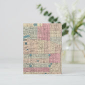 Philadelphia, Pennsylvania Map Briefkaart (Staand voorkant)