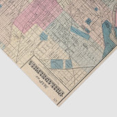 Philadelphia, Pennsylvania Map Tissuepapier (Detail)