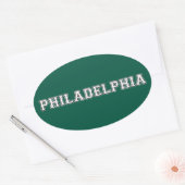 Philadelphia Pennsylvania Ovale Sticker (Envelop)