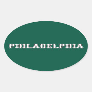 Philadelphia Pennsylvania Ovale Sticker