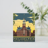 Philadelphia, Pennsylvania, reizen Briefkaart (Staand voorkant)