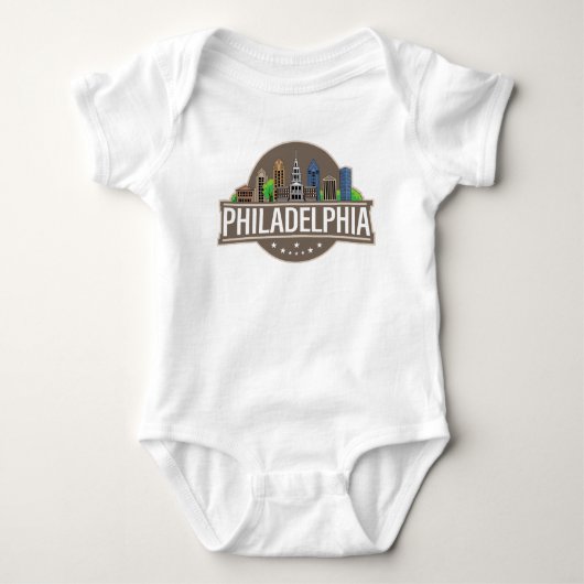 Philadelphia Pennsylvania Romper (Voorkant)
