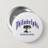 Philadelphia Pennsylvania Ronde Button 7,6 Cm (Voorkant /achterkant)
